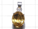 [Video][One of a kind] High Quality Brandy Citrine AAA Faceted Pendant Silver925 NO.74