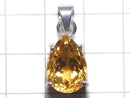 [Video][One of a kind] High Quality Brandy Citrine AAA Faceted Pendant Silver925 NO.75