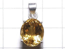 [Video][One of a kind] High Quality Brandy Citrine AAA Faceted Pendant Silver925 NO.76