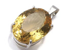 [Video][One of a kind] High Quality Brandy Citrine AAA Faceted Pendant Silver925 NO.80
