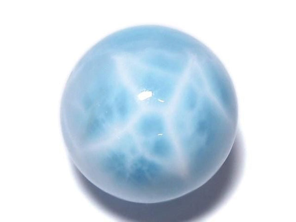 [Video][One of a kind] Larimar Pectolite AAA- Round 18mm 1pc NO.108