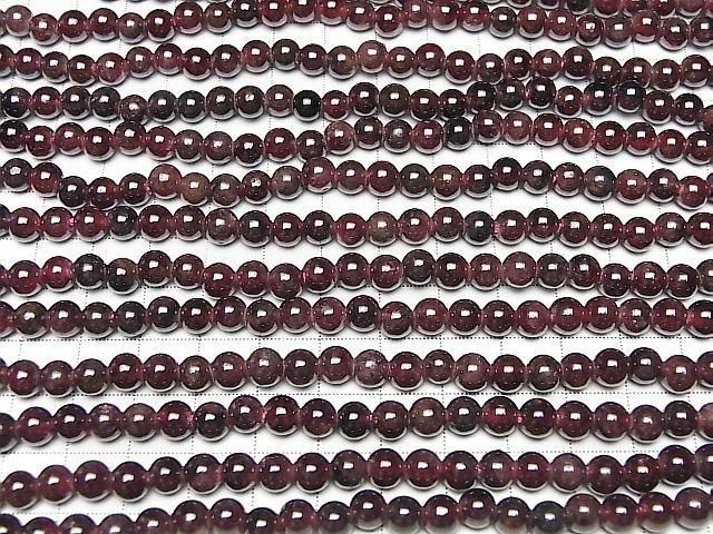 [Video] Garnet AA Round 6mm [2mm Hole] 1strand beads (approx. 14 inches/35 cm)