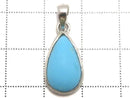 [Video][One of a kind] Kingman Turquoise AAA- Pendant Silver925 NO.83