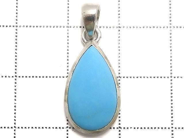 [Video][One of a kind] Kingman Turquoise AAA- Pendant Silver925 NO.84