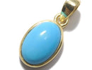 [Video][One of a kind] Kingman Turquoise AAA Pendant 18KGP NO.86