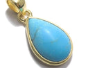 [Video][One of a kind] Kingman Turquoise AAA Pendant 18KGP NO.88