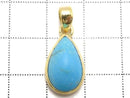 [Video][One of a kind] Kingman Turquoise AAA Pendant 18KGP NO.88