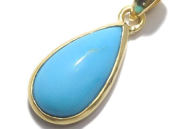 [Video][One of a kind] Kingman Turquoise AAA Pendant 18KGP NO.90