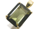 [Video][One of a kind] Moldavite AAA Faceted Pendant 18KGP NO.112