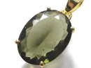 [Video][One of a kind] Moldavite AAA Faceted Pendant 18KGP NO.116
