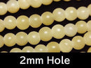 [Video] Yellow Jade Round 6mm [2mm Hole] 1strand beads (approx. 15 inches/36 cm)