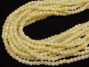 [Video] Yellow Jade Round 6mm [2mm Hole] 1strand beads (approx. 15 inches/36 cm)