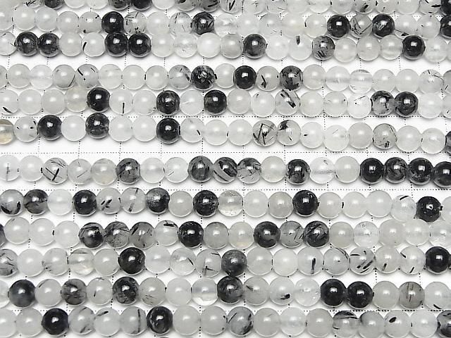 [Video] Tourmaline Quartz AA Round 6mm [2mm Hole] 1strand beads (approx. 15 inches/36 cm)