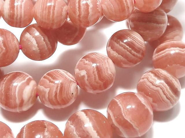 [Video] Argentine Rhodochrosite AAA Round Bracelet