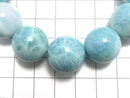 [Video][One of a kind] Larimar Pectolite AAA Round 17mm Bracelet NO.503