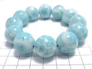 [Video][One of a kind] Larimar Pectolite AAA Round 18.5mm Bracelet NO.508