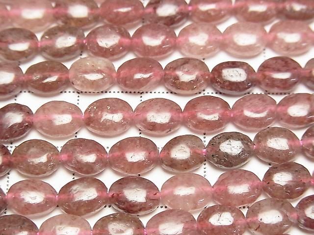 [Video] Moscovite Oval 8x6mm 1strand beads (approx. 15 inches/36 cm)