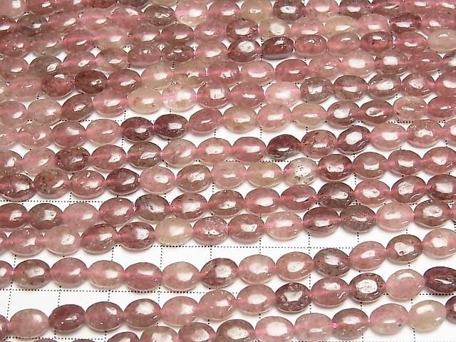 [Video] Moscovite Oval 8x6mm 1strand beads (approx. 15 inches/36 cm)