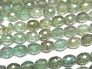 [Video] High Quality! Green Apatite AA++ Faceted Rice 5x4mm 1strand beads (approx. 15 inches/36 cm)
