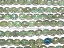 [Video] High Quality! Green Apatite AA++ Faceted Rice 5x4mm 1strand beads (approx. 15 inches/36 cm)