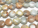 [Video] Impression Jasper Coin 10x10mm 1strand beads (approx. 15 inches/38 cm)