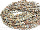 [Video] Impression Jasper Coin 10x10mm 1strand beads (approx. 15 inches/38 cm)