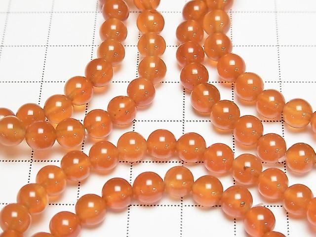 [Video] Carnelian AAA Round 6mm Bracelet