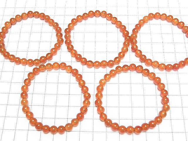 [Video] Carnelian AAA Round 6mm Bracelet