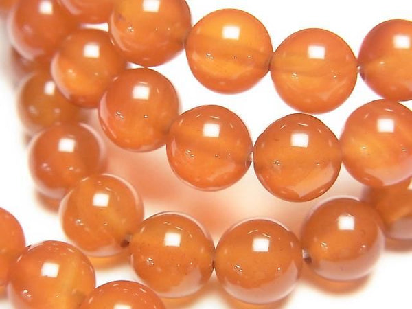[Video] Carnelian AAA Round 8mm Bracelet