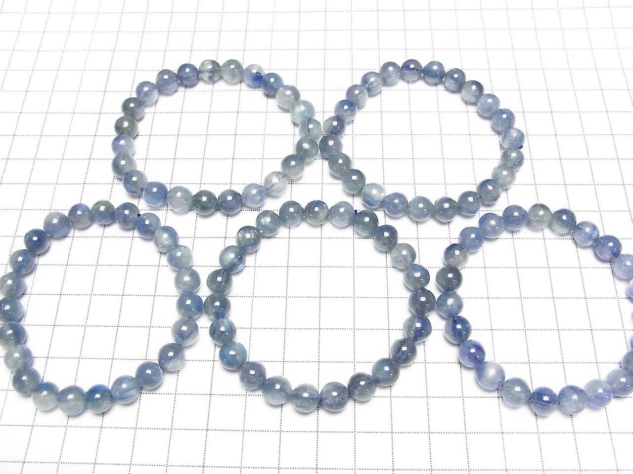 Bracelet en cyanite AAA de haute qualité - rond 8mm