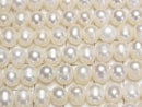 [Video] Fresh Water Pearl AA+ Potato 7-7.5mm White 1strand beads (approx. 14 inches/34 cm)
