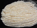 [Video] Fresh Water Pearl AA+ Potato 7-7.5mm White 1strand beads (approx. 14 inches/34 cm)