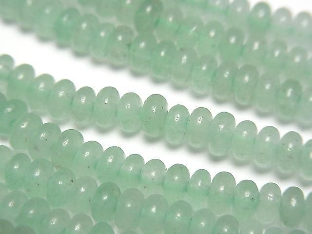 [Video] Green Aventurine Rondelle 4.5x4.5x2.5mm 1-strand beads (approx. 15inch/36cm)