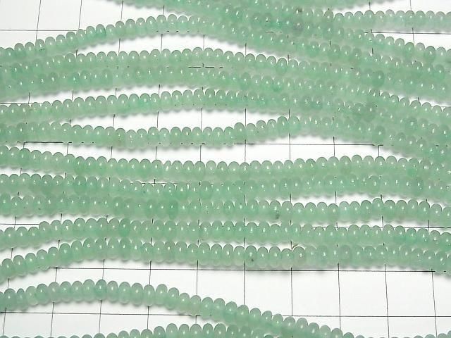 [Video] Green Aventurine Rondelle 4.5x4.5x2.5mm 1-strand beads (approx. 15inch/36cm)