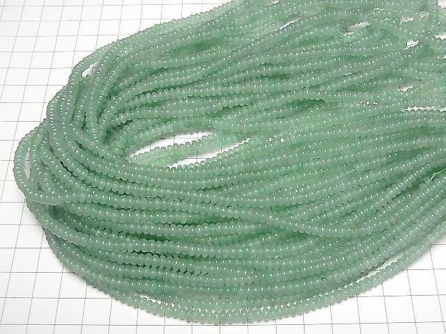 [Video] Green Aventurine Rondelle 4.5x4.5x2.5mm 1-strand beads (approx. 15inch/36cm)