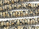 [Video] Dalmatian Jasper Rondelle 8x8x3mm 1strand beads (approx. 15 inches/37 cm)