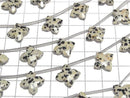 [Video] Dalmatian Jasper Transformable Faceted Square 1strand (5pcs)