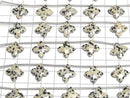 [Video] Dalmatian Jasper Transformable Faceted Square 1strand (5pcs)