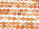 [Video] High Quality! Mixed Carnelian Faceted Rice 8x6x6mm 1strand beads (approx. 14 inches/35 cm)