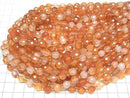 [Video] High Quality! Mixed Carnelian Faceted Rice 8x6x6mm 1strand beads (approx. 14 inches/35 cm)