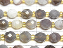[Video]High Quality! Botswana Agate Faceted Rice 8x6x6mm 1strand beads (aprx.14inch/35cm)
