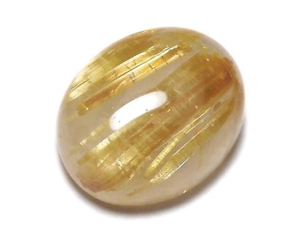 [Video][One of a kind] High Quality Rutilated Quartz AAA Cabochon 1pc NO.128