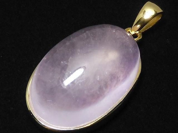 [Video][One of a kind] Morganite AAA Pendant 18KGP NO.158