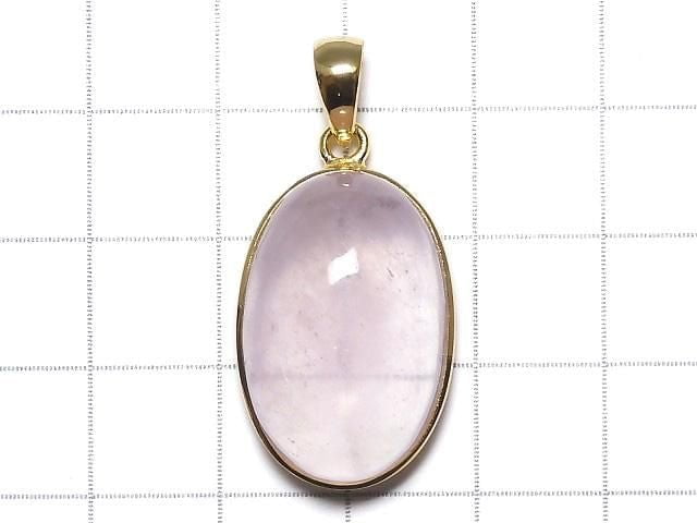 [Video][One of a kind] Morganite AAA Pendant 18KGP NO.158