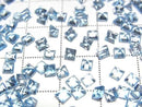 [Video] High Quality Swiss Blue Topaz AAA Loose Stone Square Faceted 3x3mm 5pcs