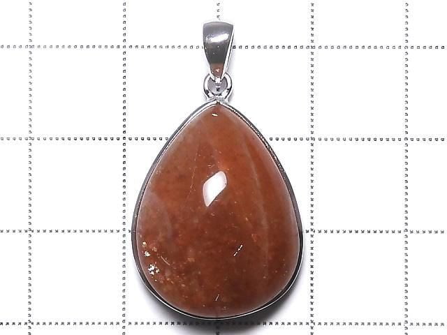 [Video][One of a kind] Sunstone AAA Pendant Silver925 NO.41
