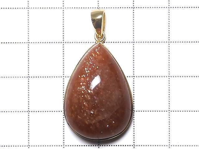 [Video][One of a kind] Sunstone AAA Pendant 18KGP NO.44