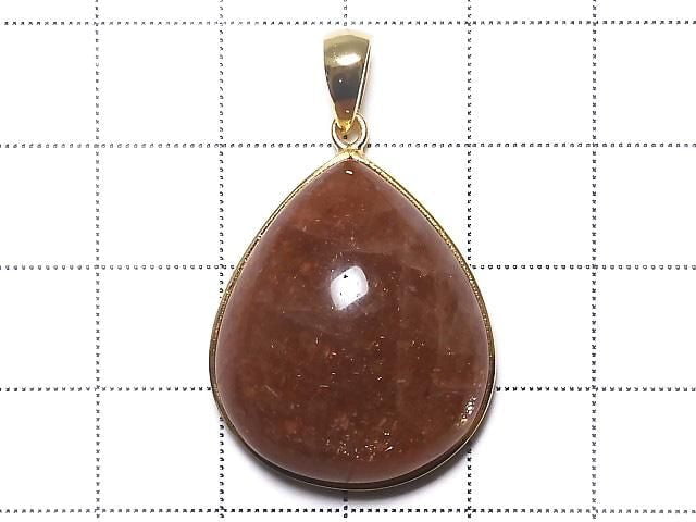 [Video][One of a kind] Sunstone AAA Pendant 18KGP NO.45
