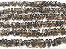 [Video]High Quality Smoky Quartz AAA- Drop (Smooth) half or 1strand beads (aprx.7inch/18cm)