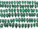[Video] High Quality Green Onyx AAA- Marquise Rice Faceted Briolette Half or 1strand (22pcs)